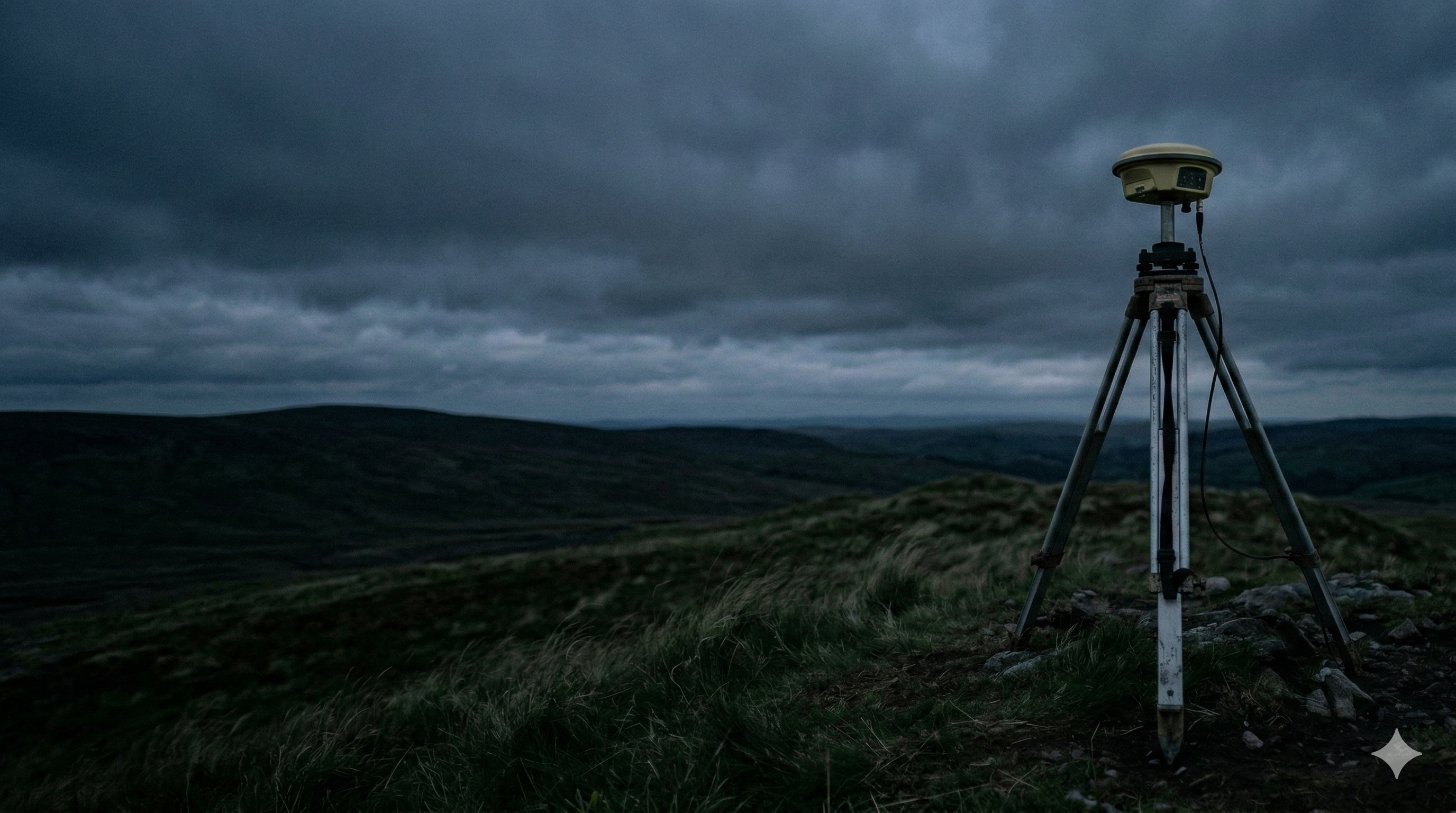 GNSS base station on hilltop